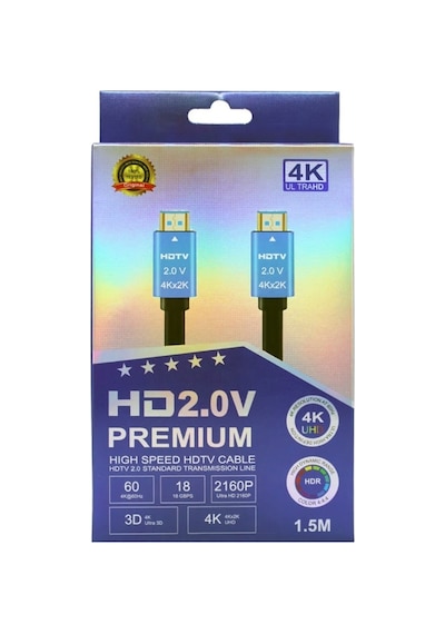 Hdtv Premium Yüksek Hızlı 4k Ultra Hd Hdmı 2.0 Ses Ve Görüntü Kablosu