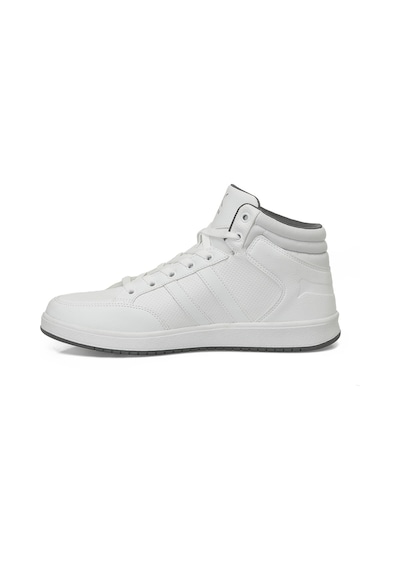 Kinetix Kort Pu Hı 5fx Beyaz Erkek High Sneaker Beyaz-grı Beyaz - Gri