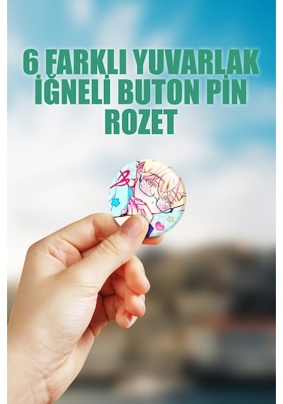 Alien Stage Luka Çanta Süsü Rozet İğneli Buton Rozet Seti 6 Adet Altılı