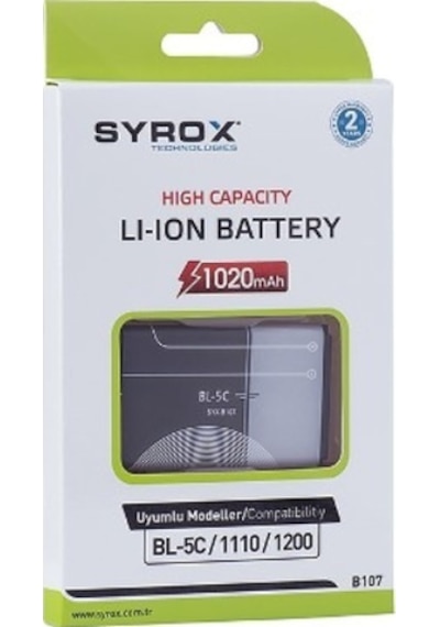 Syrox Nokia Bl-5C / 110 Batarya - Syx-B107
