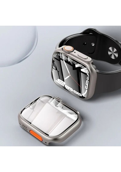 Apple Uyumlu  Watch 7 41mm - Watch Ultra 49mm Kasa Dönüştürücü Ve Ekran Koruyucu Zore Watch Gard 26