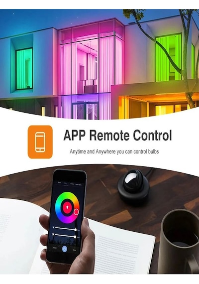 A+ 9watt Rgb+cct App Wifi Kontrollü Tuya Destekli Led Lamba 2700/ RGB