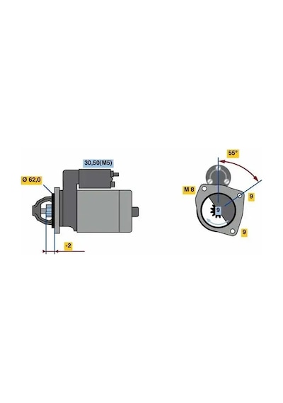 Citroen Saxo Mars Motoru 1.4 1996-2003 Bosch F000al0327