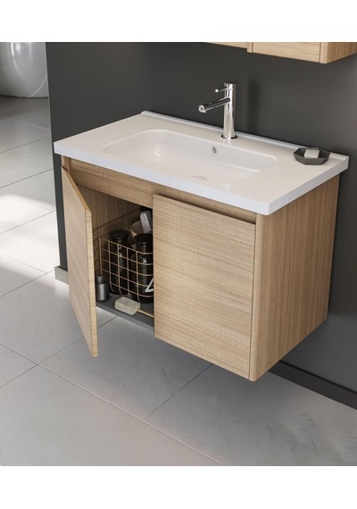Orka Düden 80 Cm Mdf Kapaklı Meşe Banyo Dolabı Takımı Ve Boy Dolabı Meşe Orka Düden 80 Cm Mdf Kapaklı Meşe Banyo Dolabı Takımı Ve Boy Dolabı Meşe