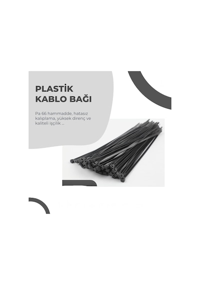 Ayrex 100 Adet Kablo Bağı Seti, Amerikan Kelepçesi, Cırt Elektrik Kablo Bağı, Dayanıklı Ve Çok Yönlü Kullanı Genel