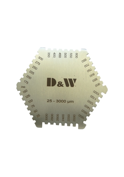 Dwmeasuring Yaş Film/boya Kalınlık Ölçer Dw7gk16