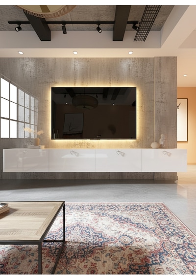 Resital Tv Ünitesi S2448-1 Beyaz Beyaz