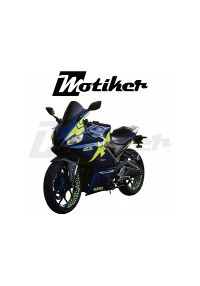 Yamaha Yzf R3-r25 2025-2026 Model Lacivert Sarı Tasarımı Sticker