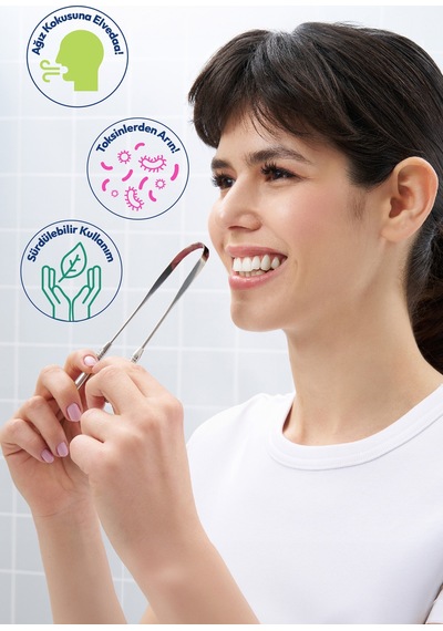 Ağız Kokusu Giderici Set-saf İpek Diş İpi+dil Temizleme Aparatı+spiral Konik Uçlu Diş Fırçası