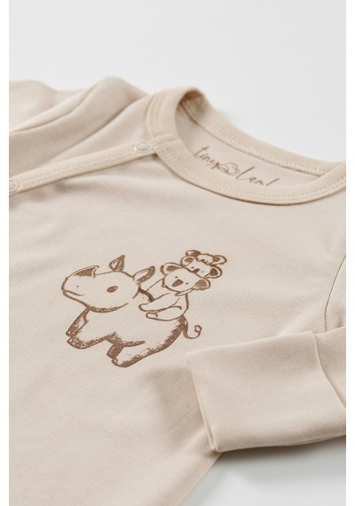 Tinylamb Cute Friends 3 Parça Yenidoğan Mini Hastane Çıkış Seti Yeşil