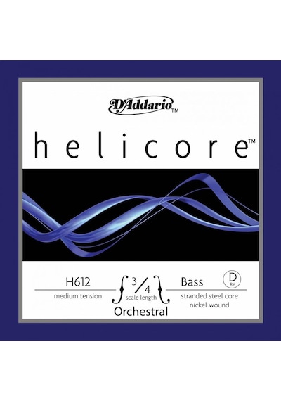 D'Addario H612 3/4M Helicore D Kontrabas Teli (Re)