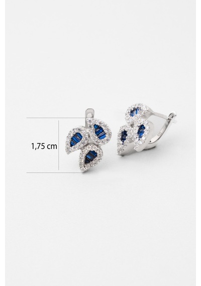 So Chic Yakamoz Işığı 18 Ayar Beyaz Altın Kaplama Gümüş Küpe 12697390