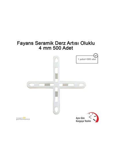 Fayans Seramik Derz Artısı Oluklu 4 MM 500 Adet N11.421