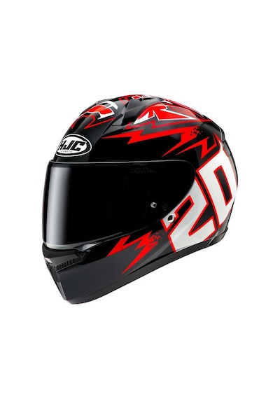 Hjc C10 Diablo Mask Mc1 Kapalı Kask Kırmızı - Siyah