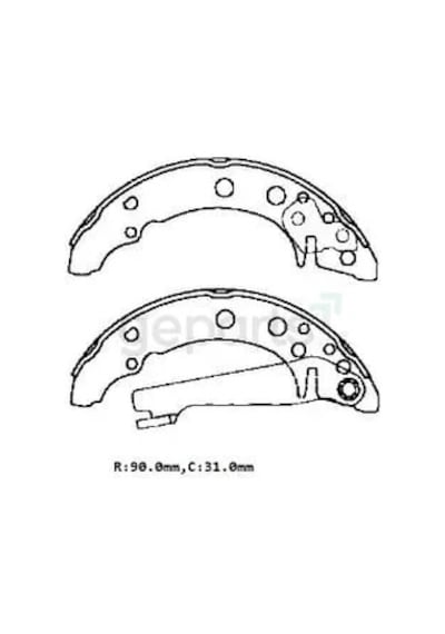 Arka Fren Pabucu 90x31 Bramax Seat Ibiza - 1997-1999