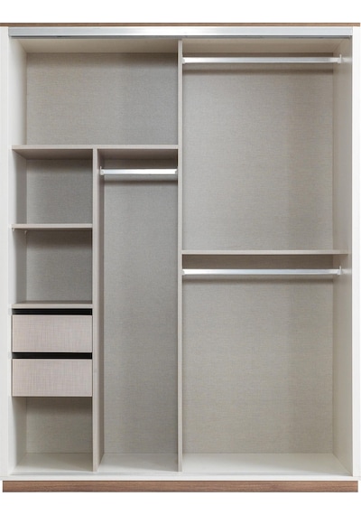 Efsane Sürgülü Aynalı Elbise Dolabı Gardırop 165x60x214