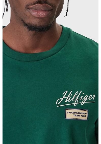 Tommy Hilfiger Erkek T-shirt Haki - Yeşil