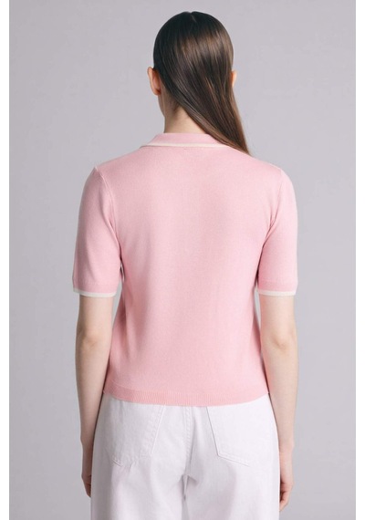Defacto Fıtted Polo Yaka Kazak C1498ax26sppn475 Pembe-pn475