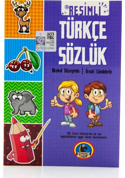 Karton Kapak Resimli Türkçe Sözlük Cep Boy. Tdk Onaylı. Renkli. 1