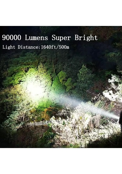 Cx-8809 Süper Güçlü Led Çok Fonksiyonlu Projektör 4 Modlu Cob Işı Siyah