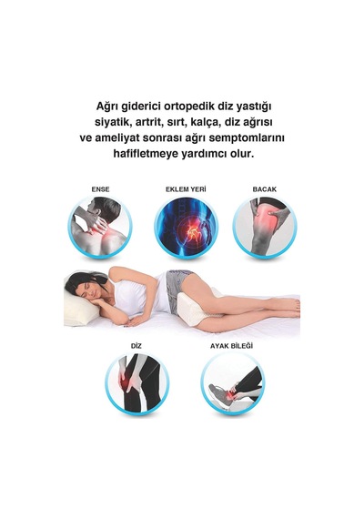 Whiteblanco Ortopedik Diz Yastığı Viskoelastik Delikli Sünger