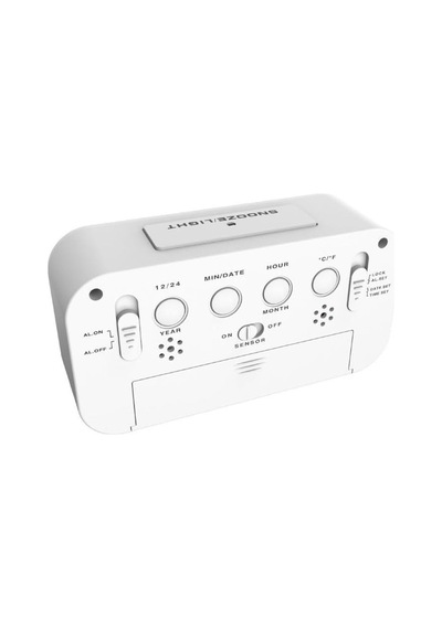 Dekoratif Dijital Alarmlı Saat Lcd Işıklı Termometreli Alarmlı Dijital Mini Masa Saati Masada Yer Kalamayan Ve Beli Diğer