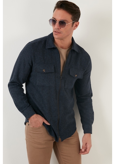 Buratti Erkek Gömlek Cf21W112925 Indigo İndigo