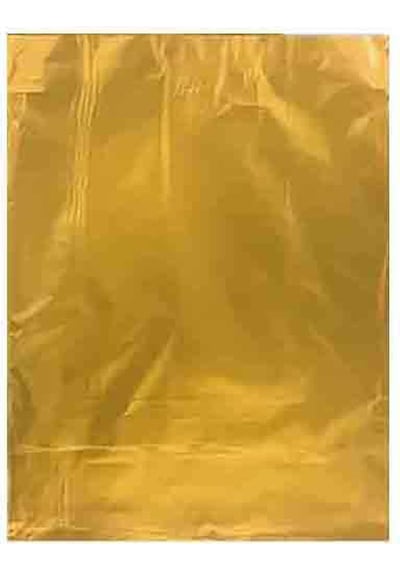 Hediye Paketi İçin Metalize Yapışkanlı Poşet 17x25 Cm 100 Adet Altın Tüm Yaşlar