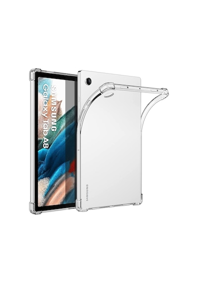 Samsung Galaxy Tab A8 10.5 Sm-x200 Kılıf Darbe Önleyici Anti Shock Şeffaf Silikon Tablet Case Arka Kapak