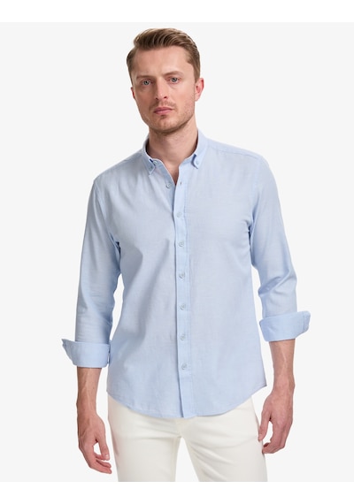 Pierre Cardin Erkek Açık Mavi Gömlek Desenli 50320941-vr003