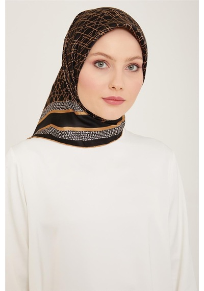 Armine Sura İpek Eşarp 24ya9167 02 - Desenli
