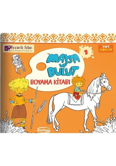 TRT Çocuk Maysa ve Bulut Boyama Kitabı - 1- Burhan Yayıncılık