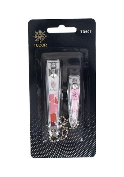 Tudor Tdr-421 2'li Paslanmaz Çelik Tırnak Makası Seti Mat Renkli Tasarım, Ergonomik Yapı, El Ve Ayak Tırnağı, Manikür Ve Pedikür, Model: Tdr-421