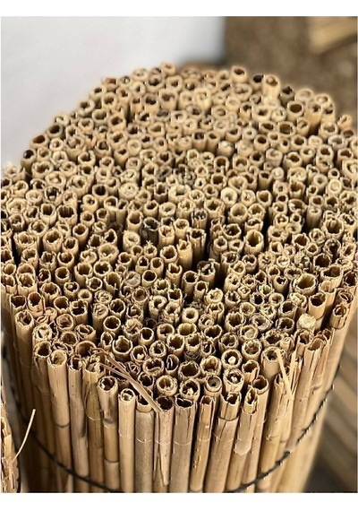 Doğal Kamış Hasır Çit 1m X 5m Doğal Bambu -bahçe Çiti - Gölgelik Hasır -tavan Dekorasyon Turkuaz Tek Ebat 100 X 500 Açık Bej