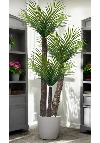 Rüzgar Yapay Çiçekçilik 130 Cm Areka Palmiyesi Yeşil