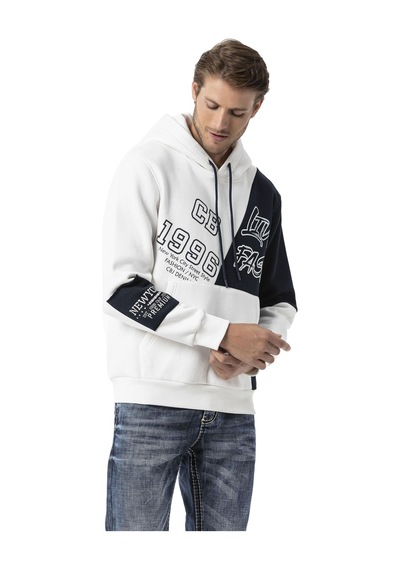 Cipo & Baxx Cl573 Boldmove Luxe Men Hoodie Ecru