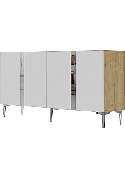 Ka1598dbs Anka Konsol Ve Tv Sehpası Safirmeşe-beyaz-silver 150cm