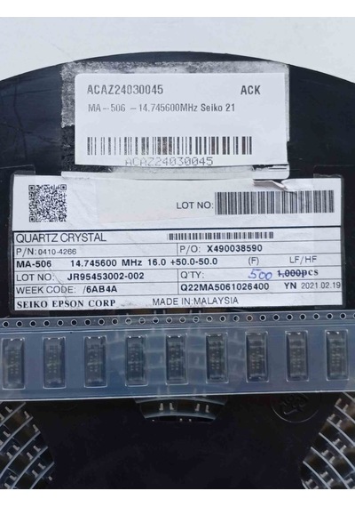 Ma-506 -14.745600mhz 9 Adet