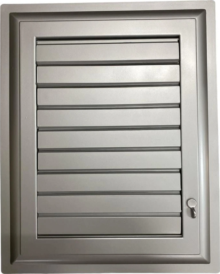 Plastik Menfez 65x65 Gümüş Banyo Wc Halandırma