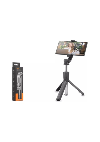 Nodar Nd1046 Bluetooth Kumandalı 67cm Telefon Tripodu Ve Selfie Çubuğu Seti Siyah