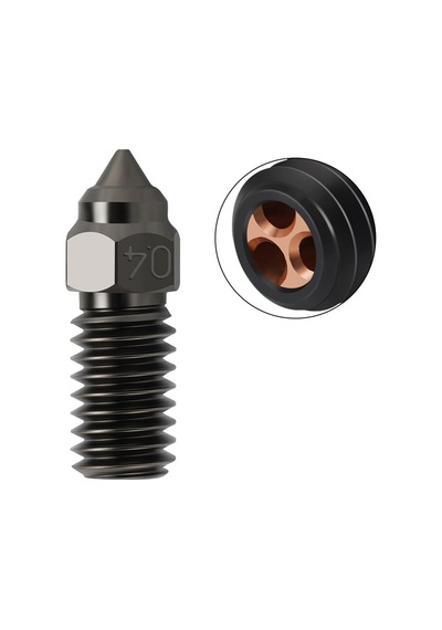 Elegoo Neptune 4-4 Pro Sertleştirilmiş Cht Çelik Nozzle 500 C 1.0mm