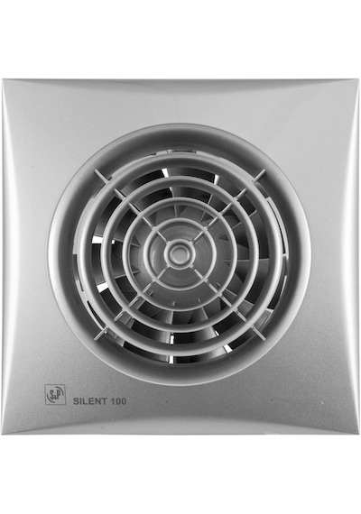 Silent-100 Crz Silver Zaman Ayarlı Sessiz Banyo-Wc Fanı
