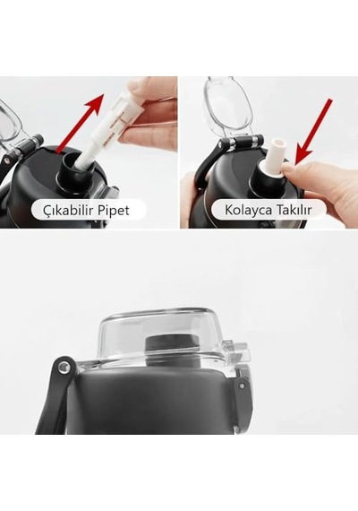 Çelik Termos Matara 720ml Lila Çok Renkli