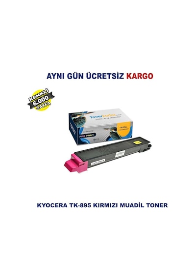 Tk-895 / Kyocera Ecosys Fs-C8020 Kırmızı Uyumlu Toner 6.000 Sf