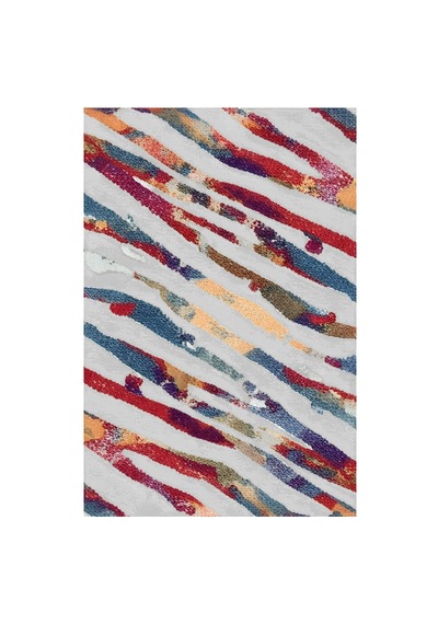 Kartela Halı Aira Halı Kaymaz Taban Makinede Yıkanabilir Halı Açık Gri - 60 X 90 Cm