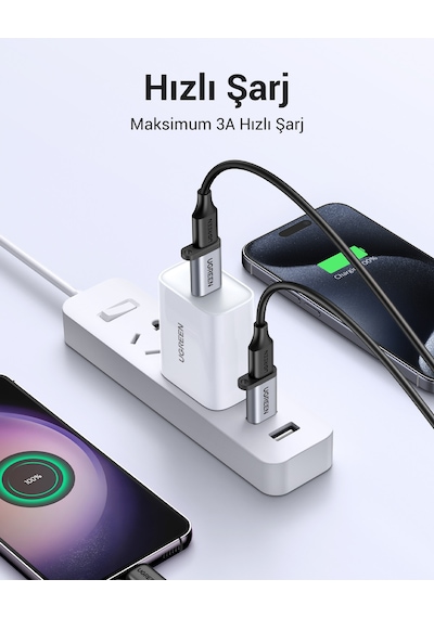 Ugreen Usb-a 3.0 Male To Usb-c Female 5 Gbps Dönüştürücü Adaptör, 50533