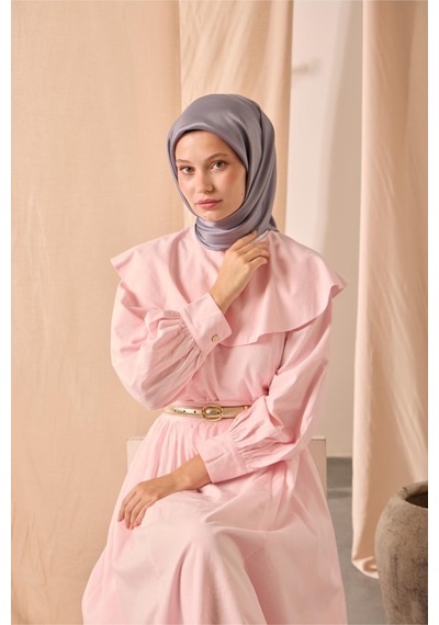 Silk Home Düz Shiny Eşarp 75006-80 gri