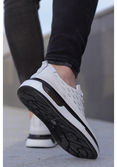 M.p. Pra Comfort Yüksek Taban Cilt Erkek Sneaker Ayakkabı 667800001194 05 Beyaz Beyaz