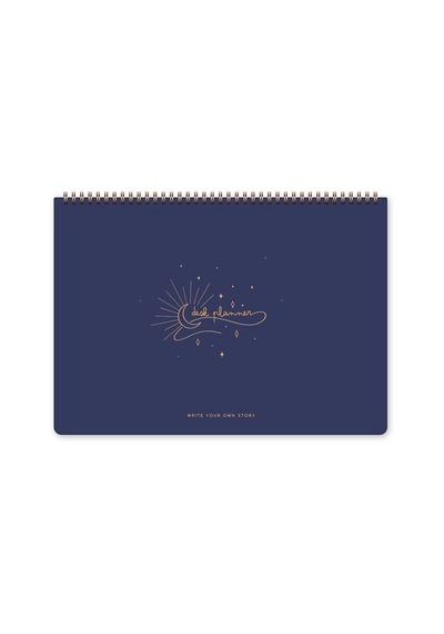 Paperora Süresiz Haftalık Spiralli Masaüstü Planlayıcı 24x34 Cm - Desk Planner Lacivert Genel