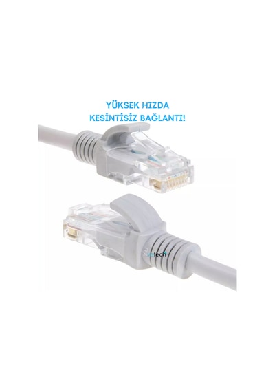 Vetech CAT6 20 MT Lan Ethernet Kablosu Fabrikasyon İnternet Kablo